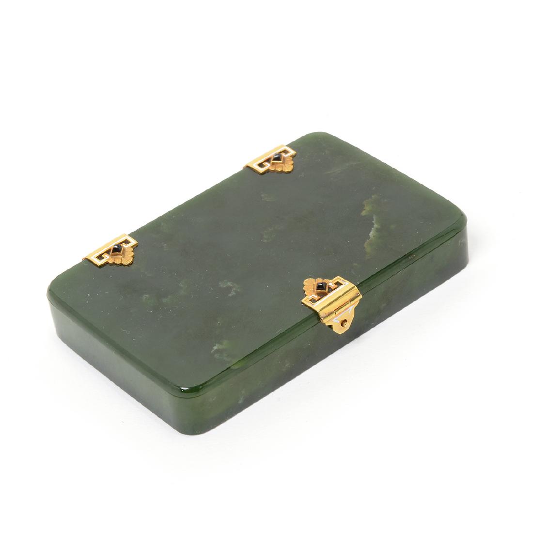 Tiffany & Co. 14K Nephrite Cigarette Case (1 of 5)