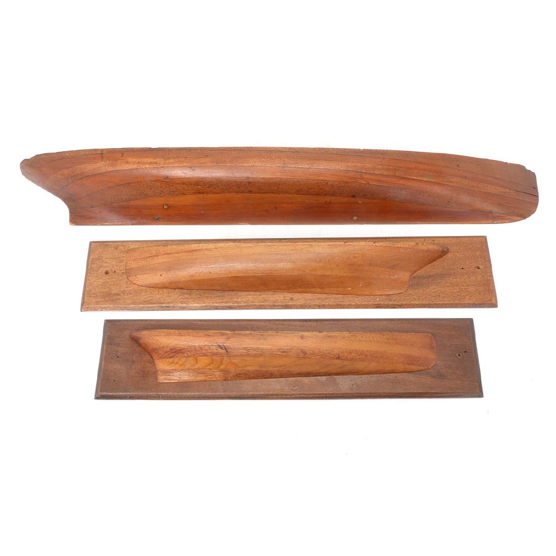 Three American Hand Carved Wood Boat Profile Models (1 of 9)