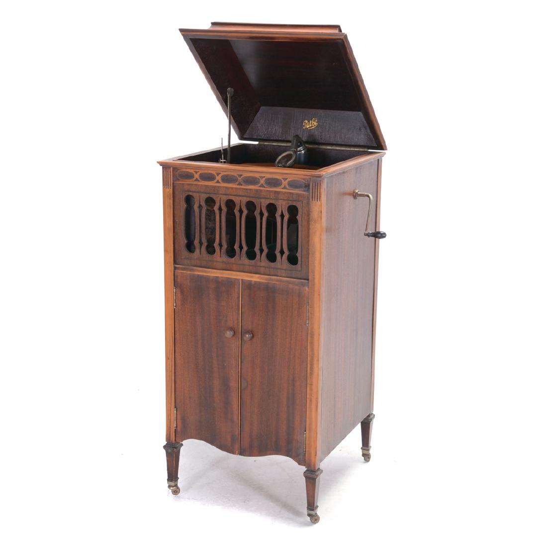 Pathe Phonograph Cabinet Model Xii With Cabinet Storage