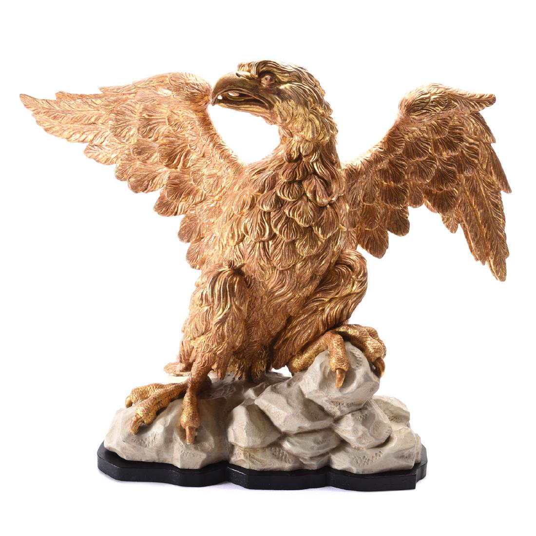 George III giltwood eagle (666), mid 18th century (1 of 5)