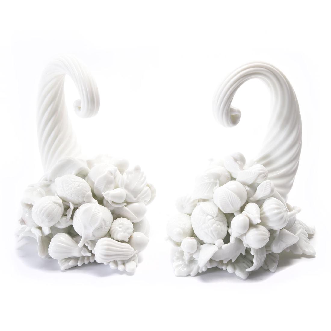 Pair of Murano glass cornucopiae, c. 1950 (1 of 6)