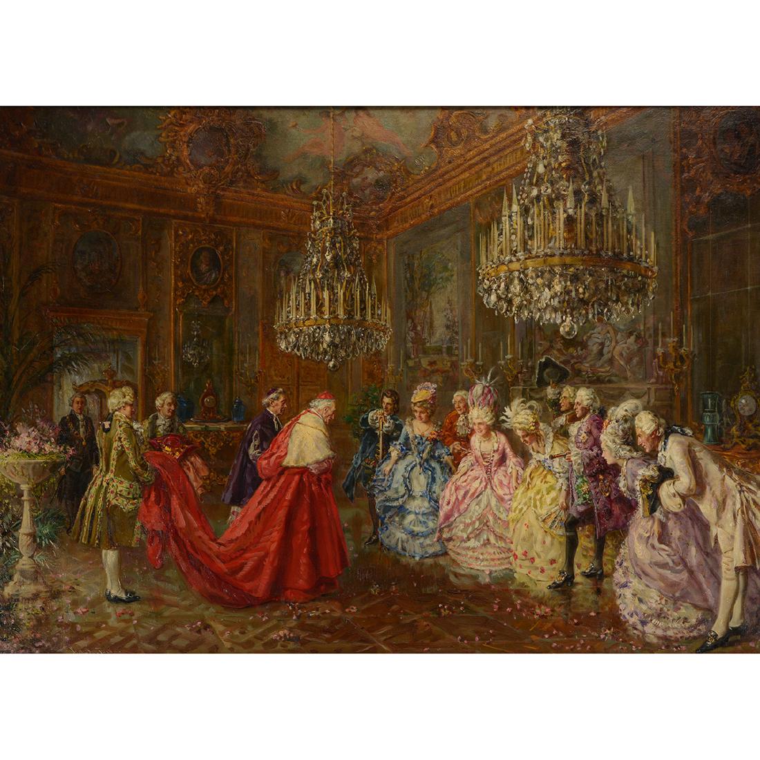 Sinibaldo Tordi "The Presentation" oil on canvas (1 of 8)