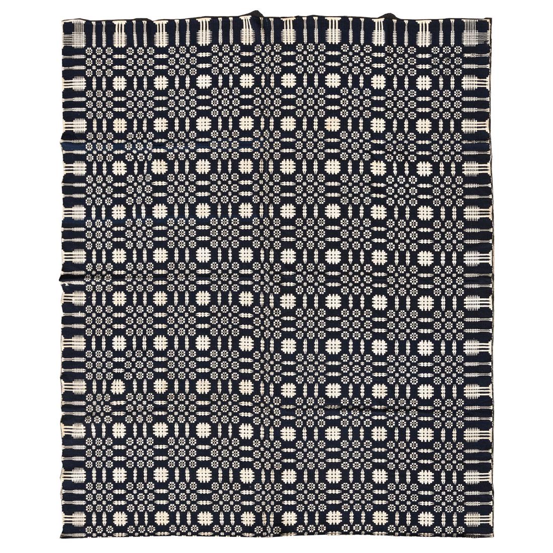 American Blue and White Coverelet (1 of 4)