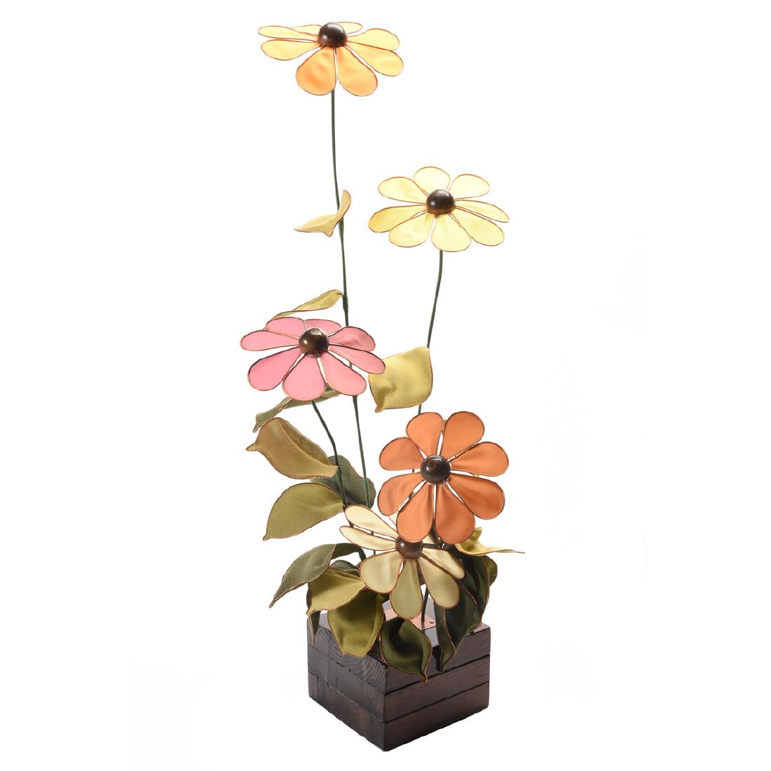 Retro Flowering Plant Cloth and Copper Wire Lamp (1 of 4)