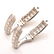 Pair of Diamond, 14k White Gold Cufflinks. - 2