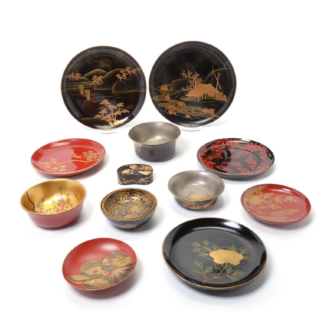Group of Japanese Gilt Lacquered Wares (1 of 10)