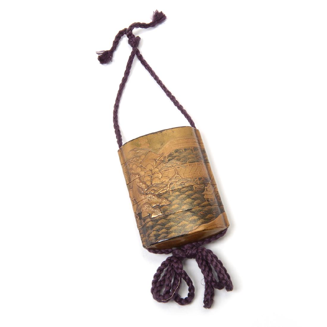 Four-Case Gilt Lacquer Inro, 19th Century (1 of 5)