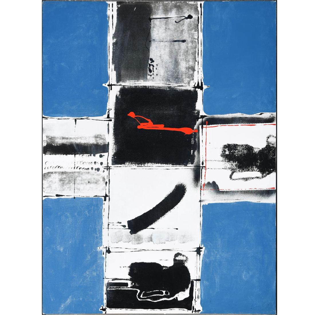 Francois Arnal "Target VIII-The Blue Cross" oil on (1 of 5)