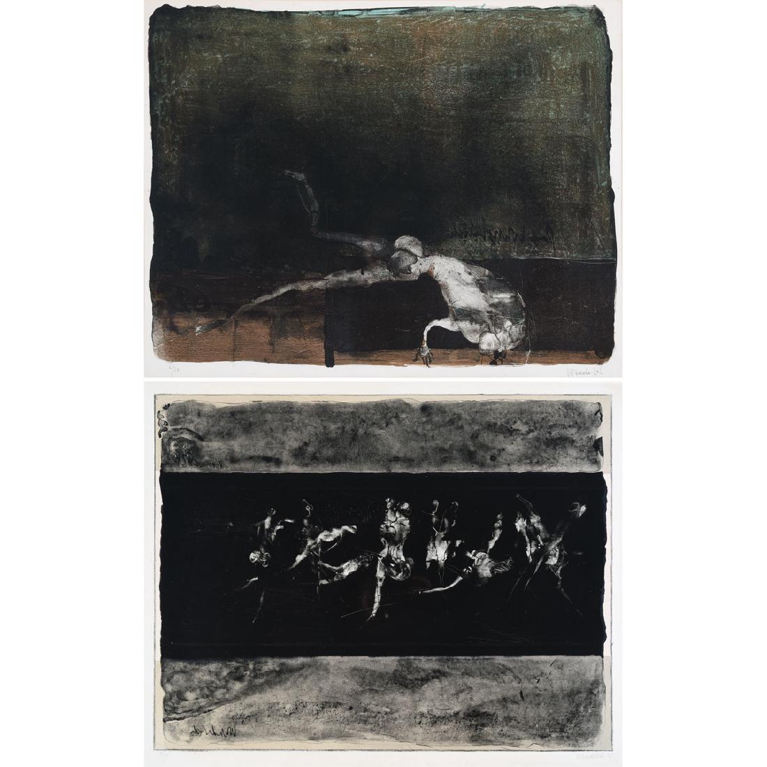 Paul Wunderlich 2 "Untitled Abstract scenes with (1 of 10)