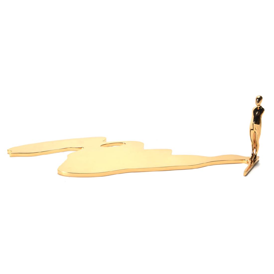 Ernest Trova "Figure with Shadow #2" polished bronze (1 of 7)