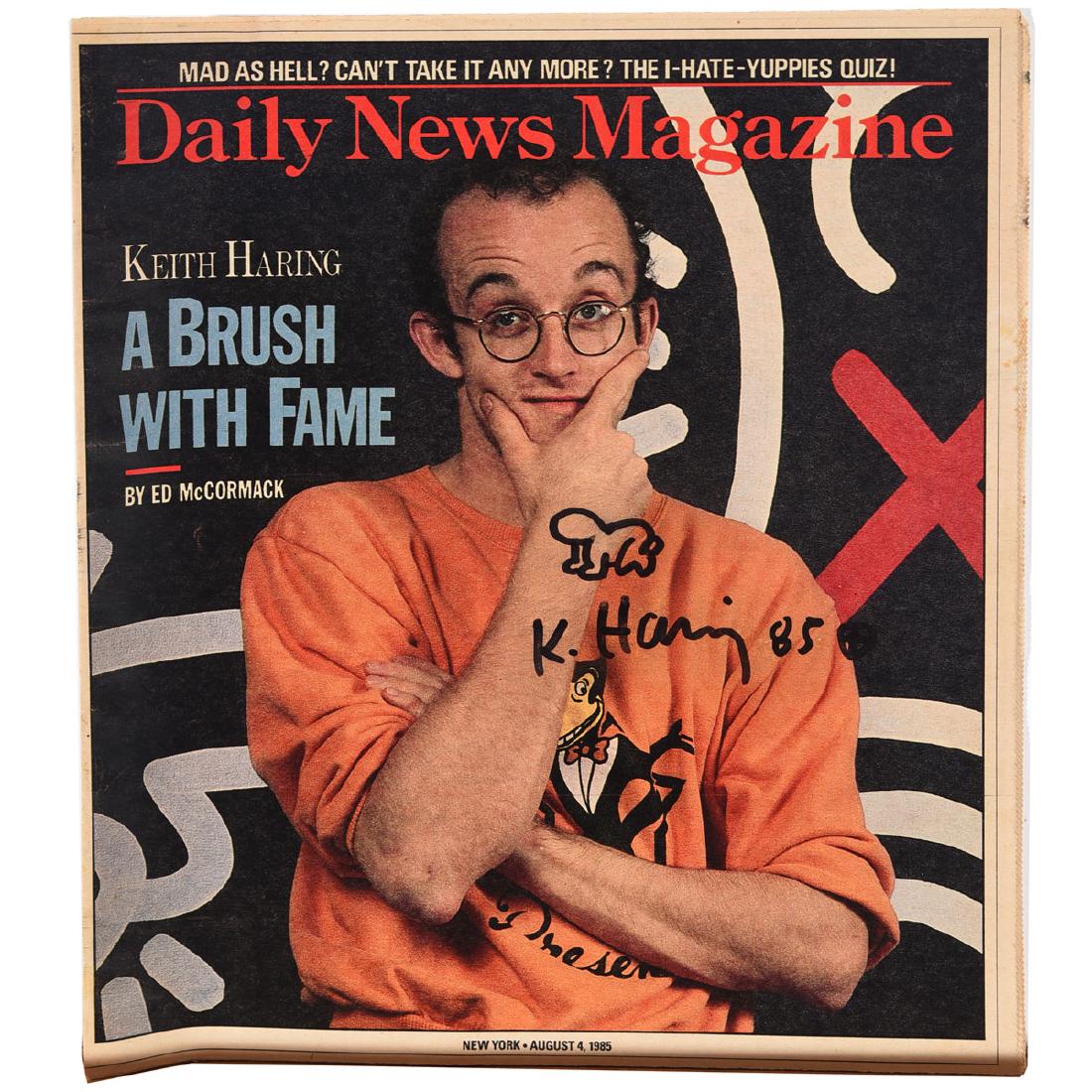 Keith Haring signed magazine issue (1 of 5)
