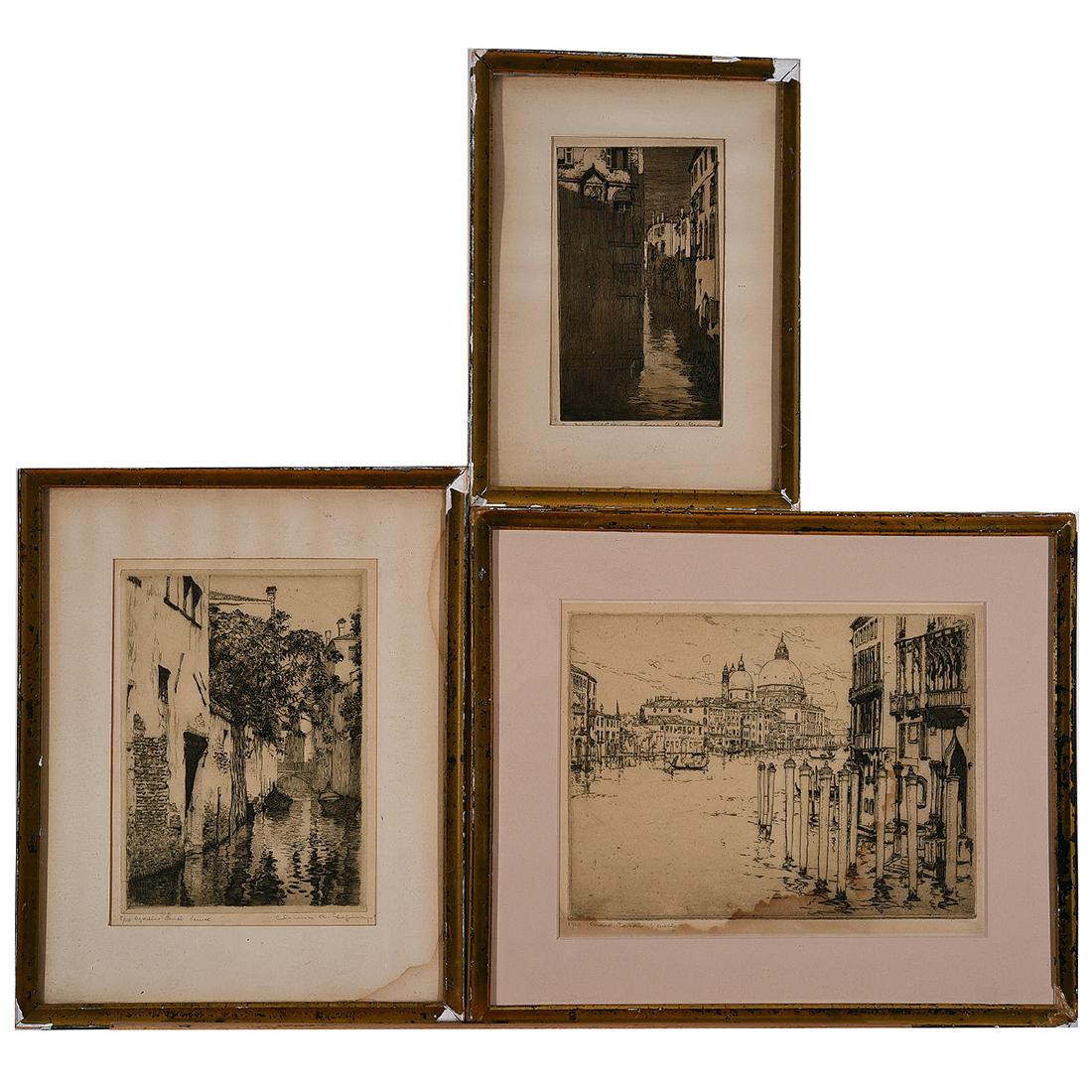 Clarence Alphonse Gagnon 3 "Venice Canal Scenes" (1 of 6)