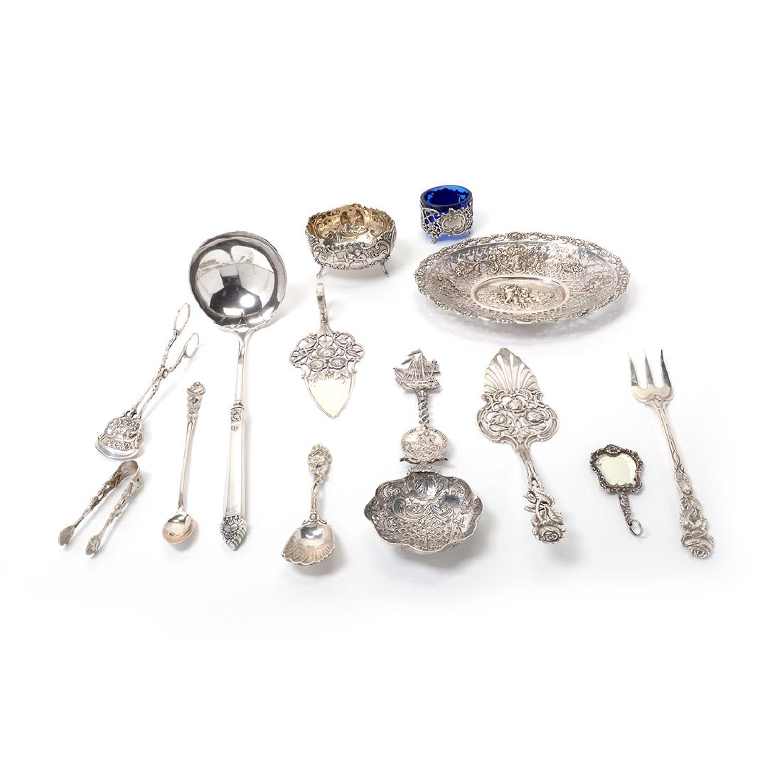 Lot of German Rococo Revival 800 Standard Silver. (1 of 9)