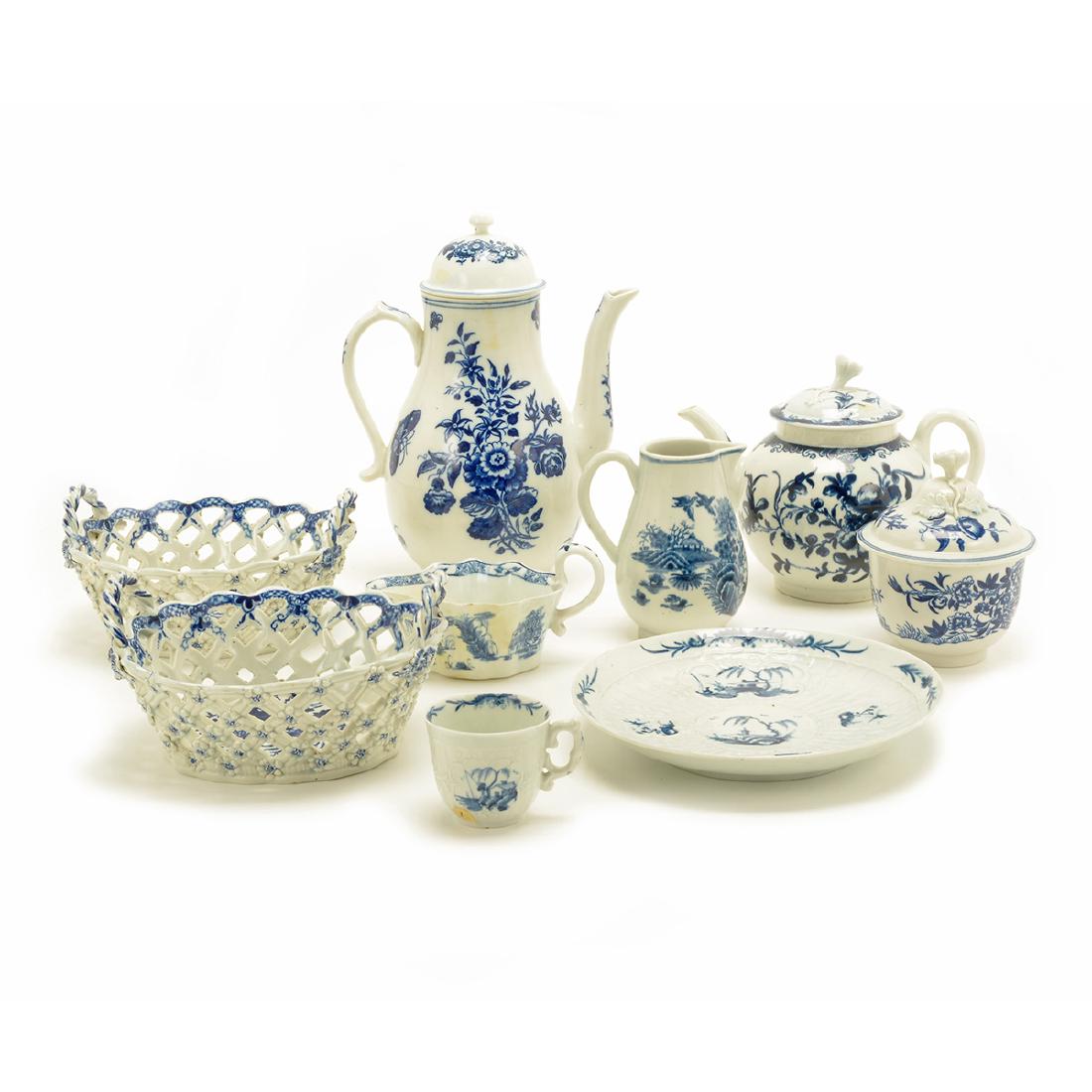 Collection of Worcester Blue and White Porcelain (1 of 10)