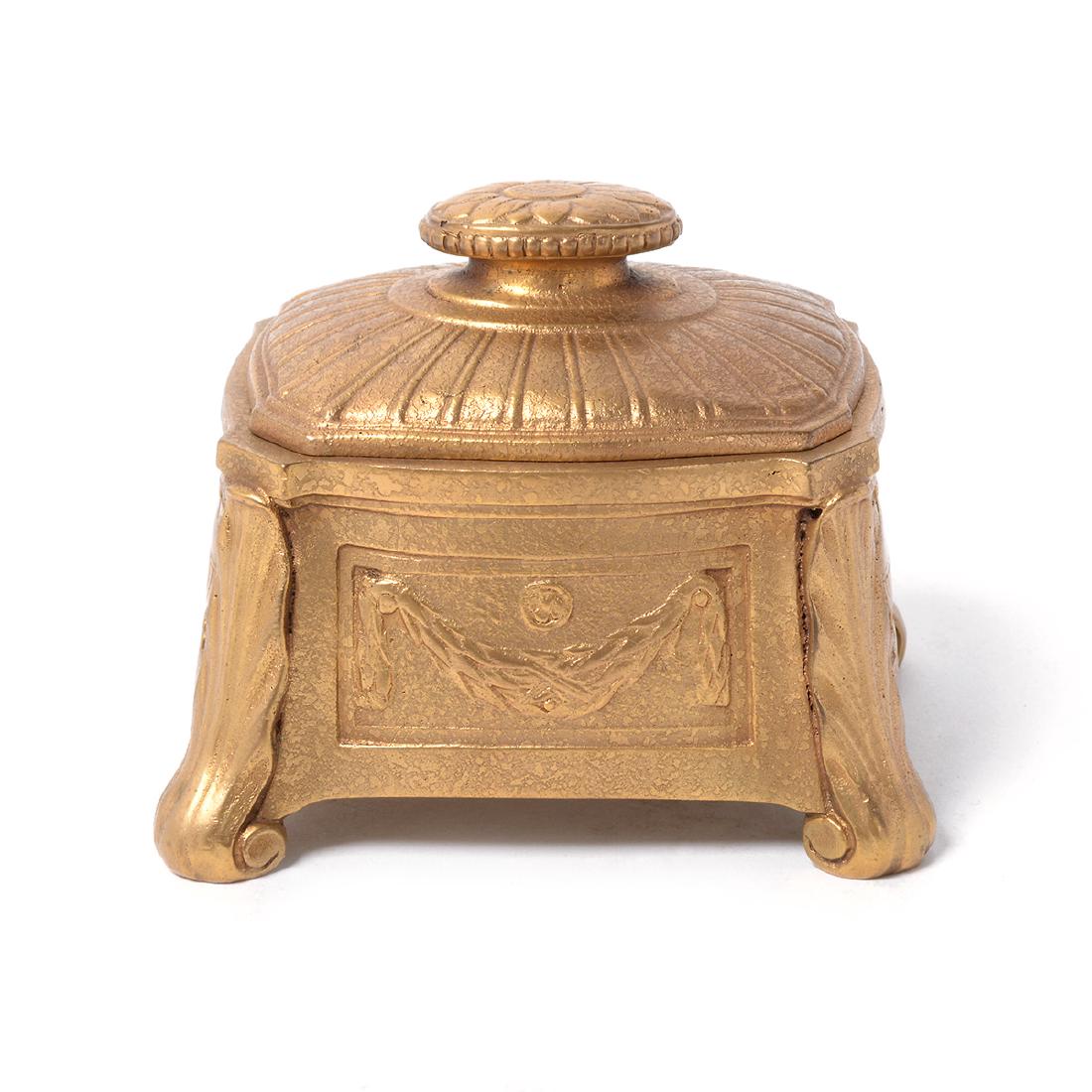 Tiffany Studios Gold Dore Bronze Louis XVI Pattern (1 of 4)