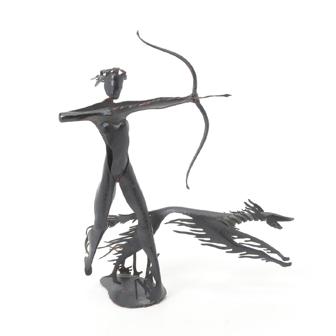 Art Deco Statue of Diana and Hound (1 of 8)