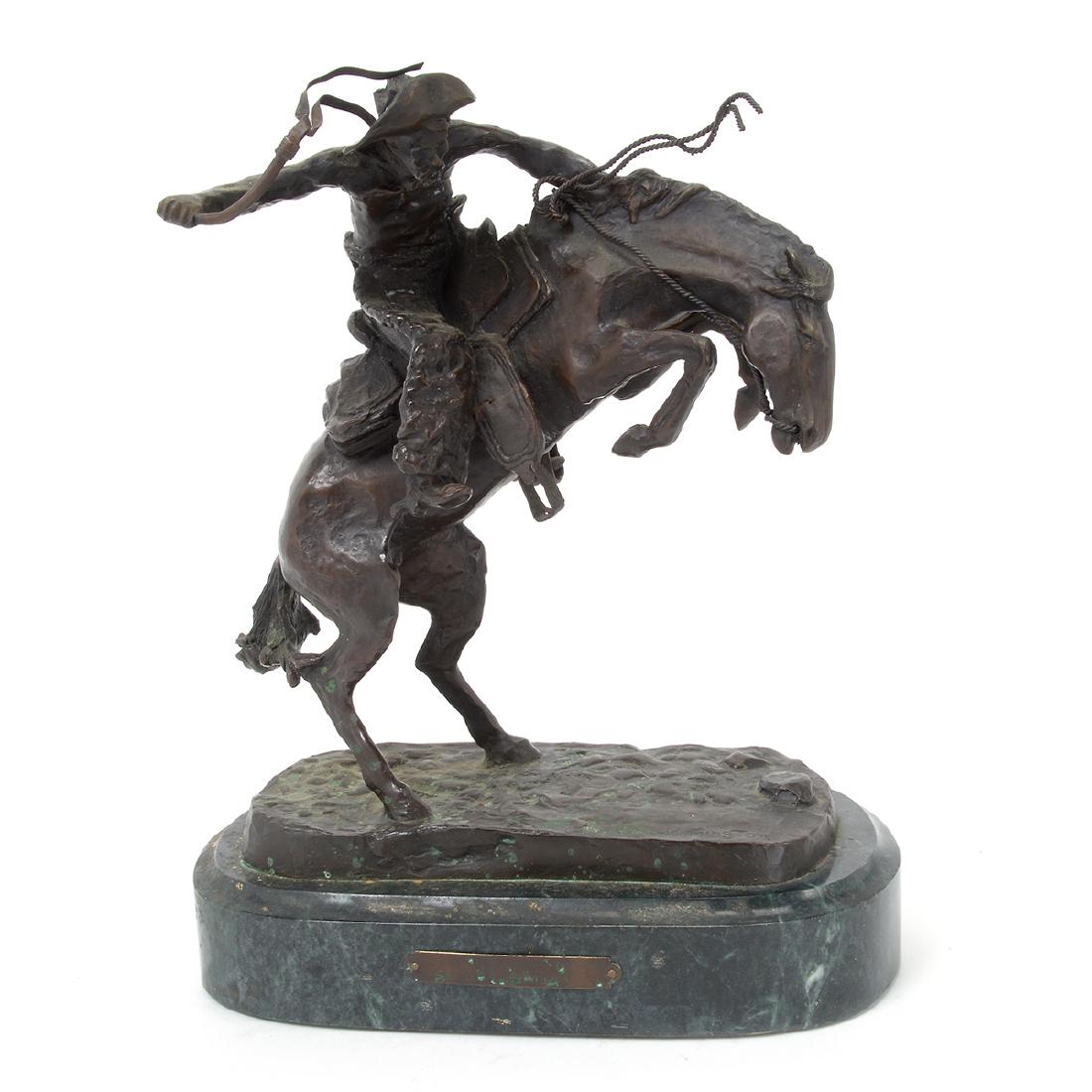 Small Remington Bronze Cowboy