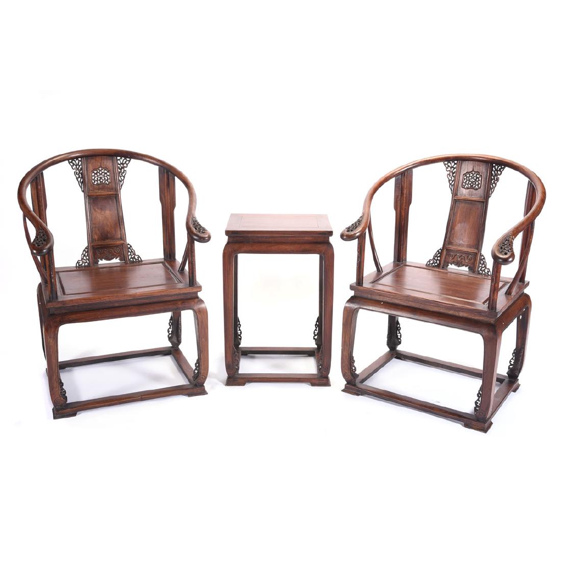Hardwood Armchairs Suite (1 of 4)