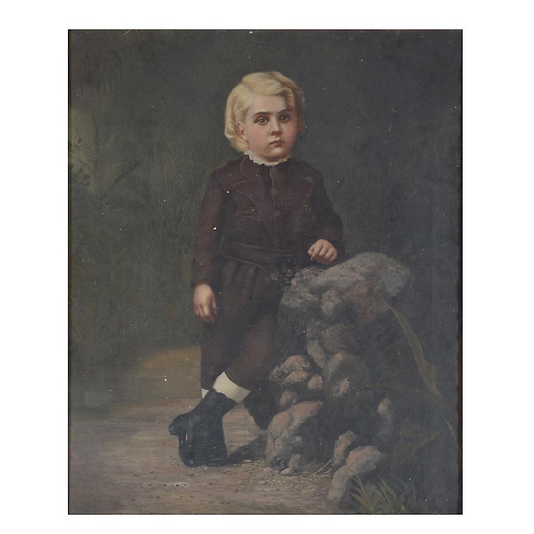 Andrew Putnam Hill, American Art "Portrait of a Child" (1 of 6)