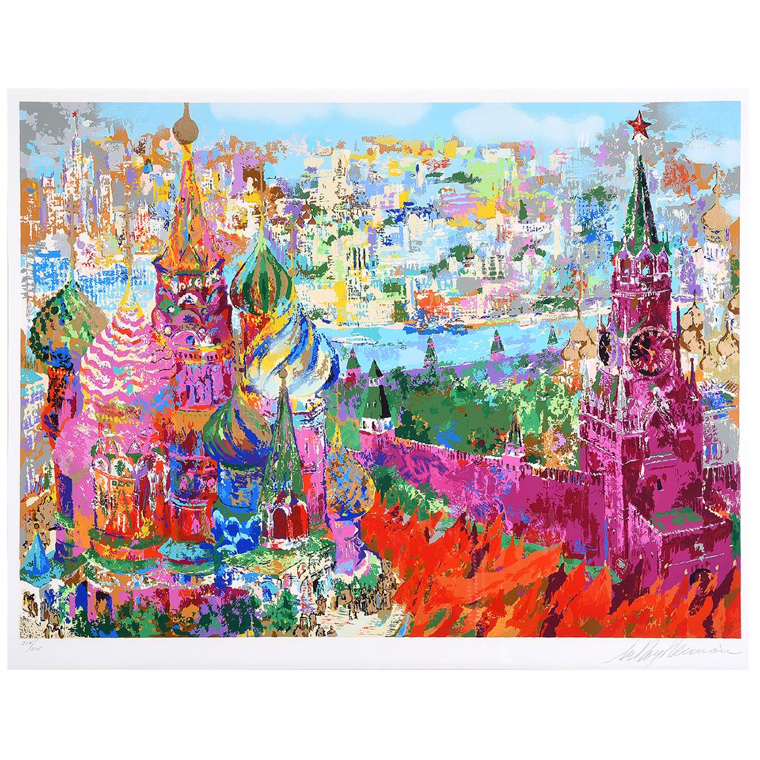 Leroy Neiman "Red Square Panorama" serigraph (1 of 6)
