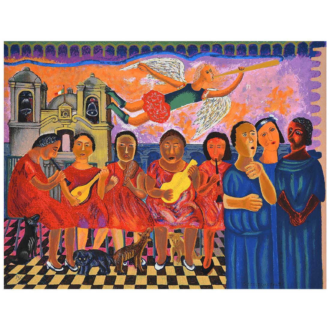 Rodolfo Morales "Figures Playing Guitars" lithograph (1 of 5)