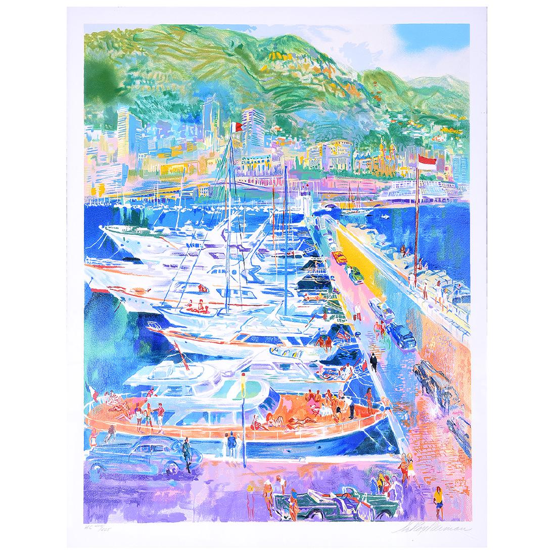 Leroy Neiman "Harbor at Monaco" serigraph (1 of 7)