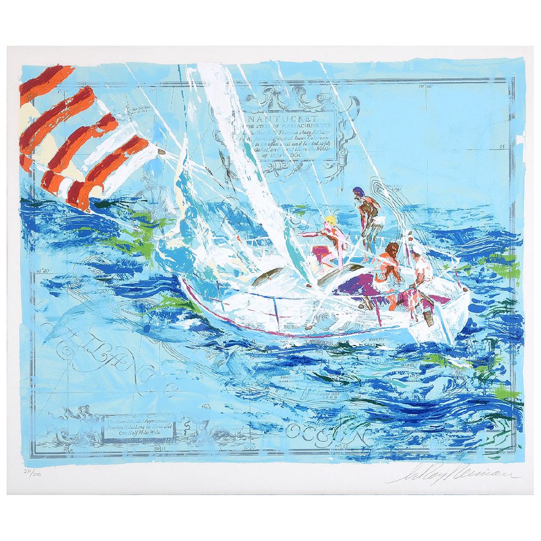 Leroy Neiman "Nantucket Sailing" serigraph (1 of 6)
