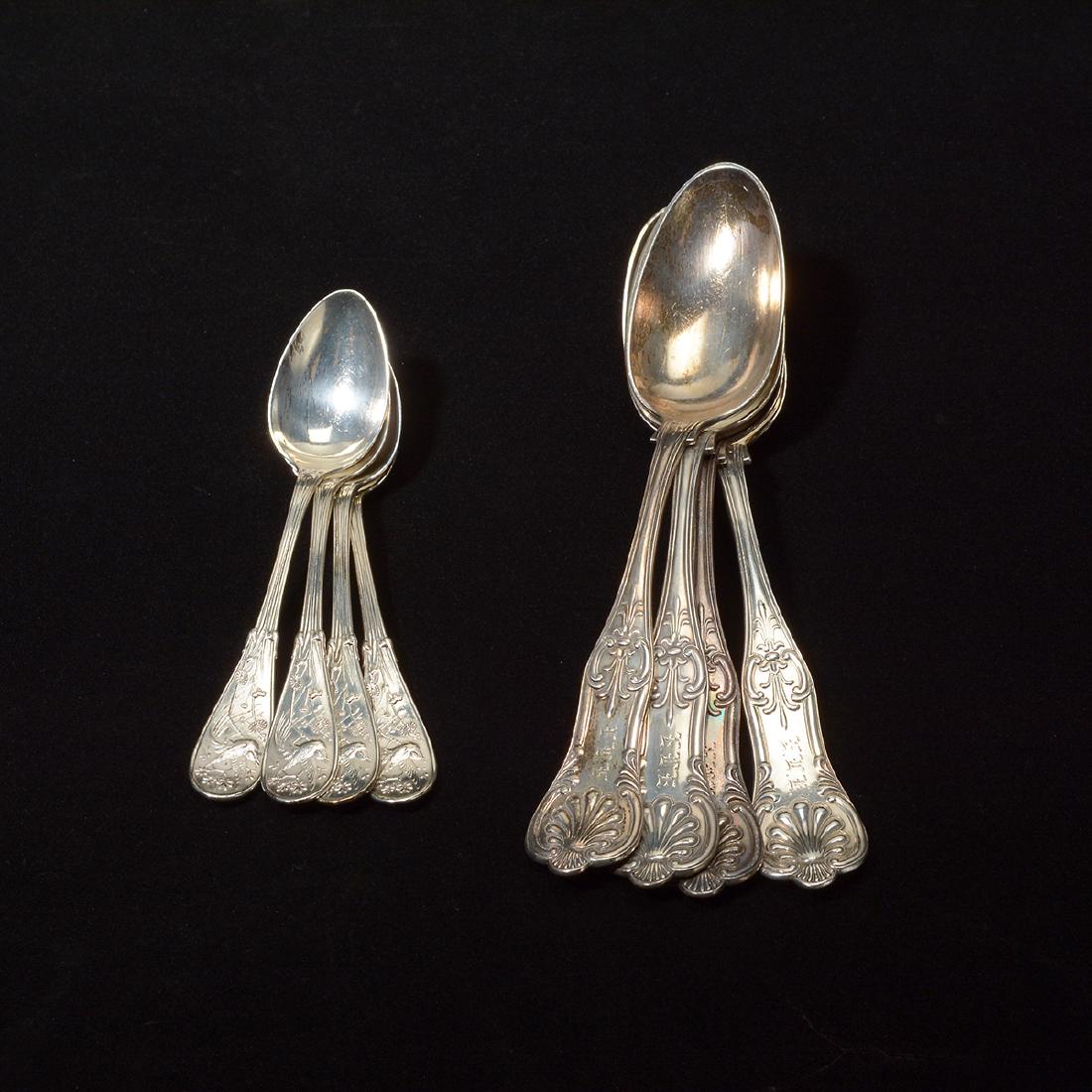 Eight Tiffany and Co Sterling Spoons in two patterns (1 of 4)