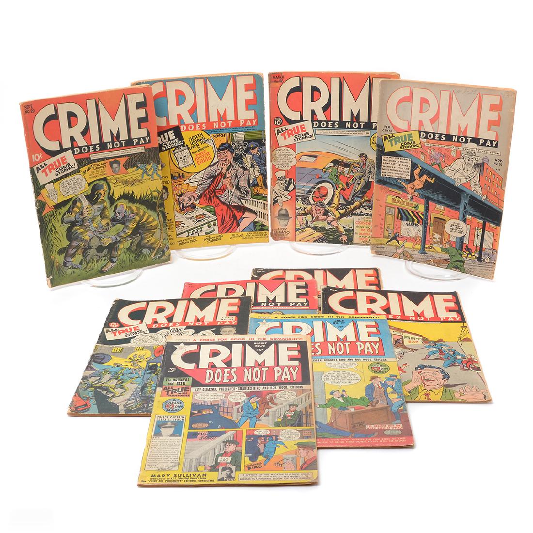 Group of 10 Golden Age "Crime Does Not Pay" Comic Books (1 of 10)
