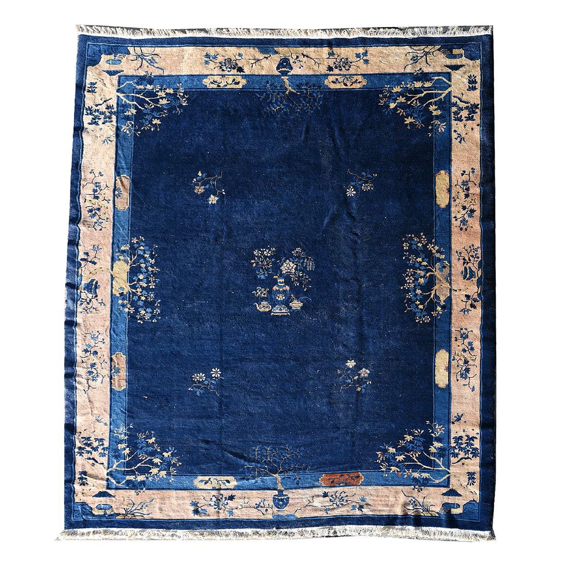 Chinese Nichols Type Cobalt Blue Ground Pictorial (1 of 4)