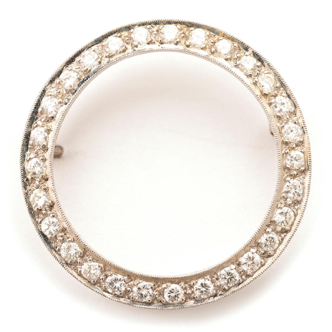 Diamond, 14k White Gold Pin (1 of 4)