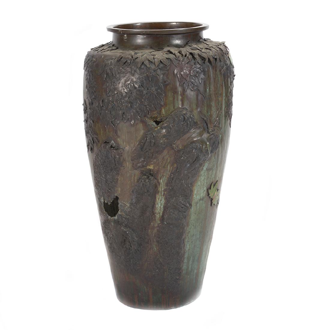Massive Japanese Bronze Vase, Meiji Period (1 of 7)