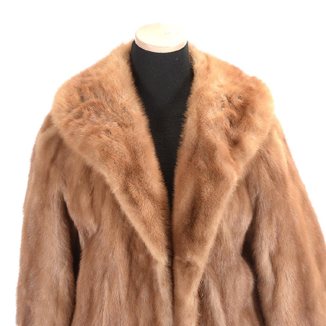 Brown Full-Length Mink Coat (1 of 5)
