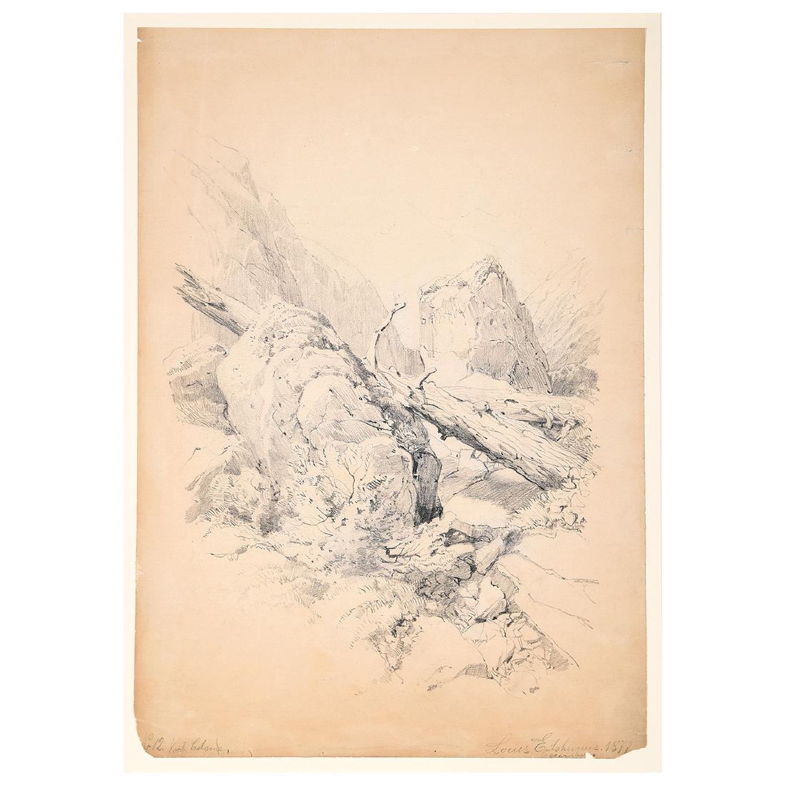 Louis Eilshemius "No. 12 Loch Calame" pencil on paper (1 of 6)