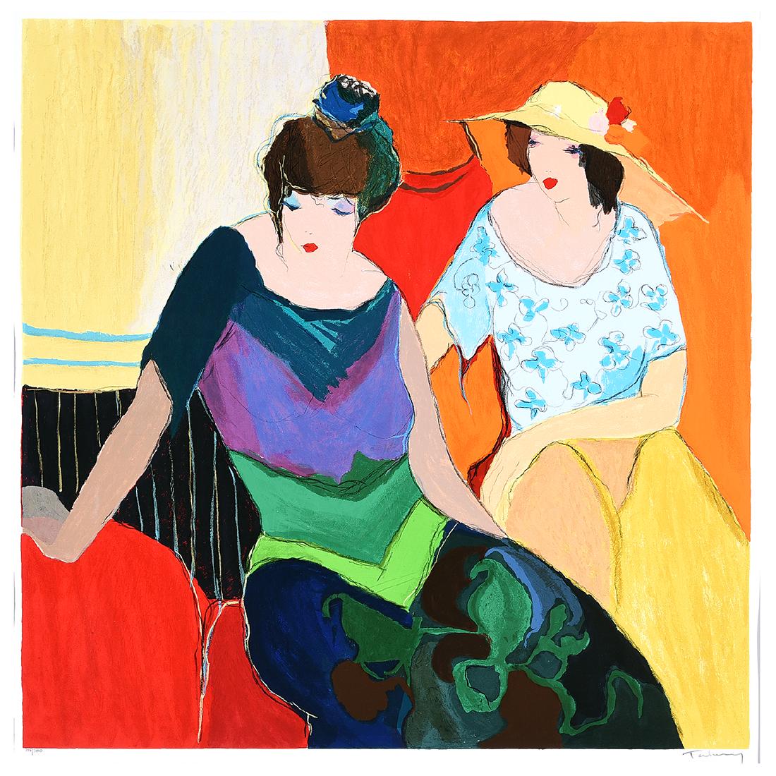 Itzchak Tarkay "Intimacy" Signed Serigraph (1 of 6)