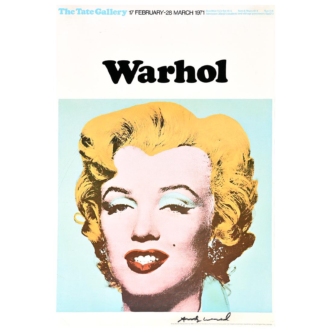 Andy Warhol "Marilyn (Exhibition poster for Warhol: The (1 of 4)