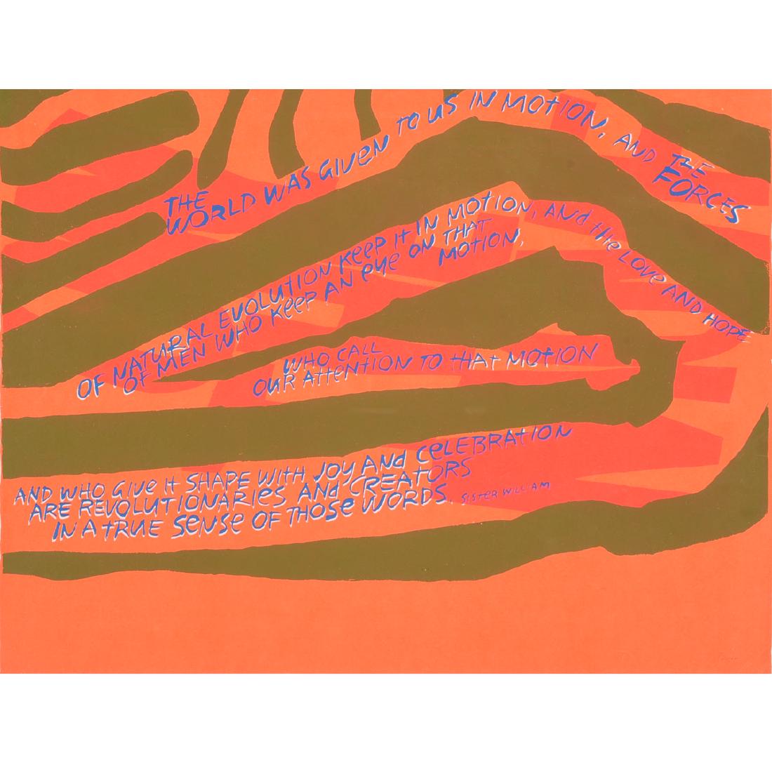 Sister Mary Corita Kent, Signed Serigraph (1 of 5)