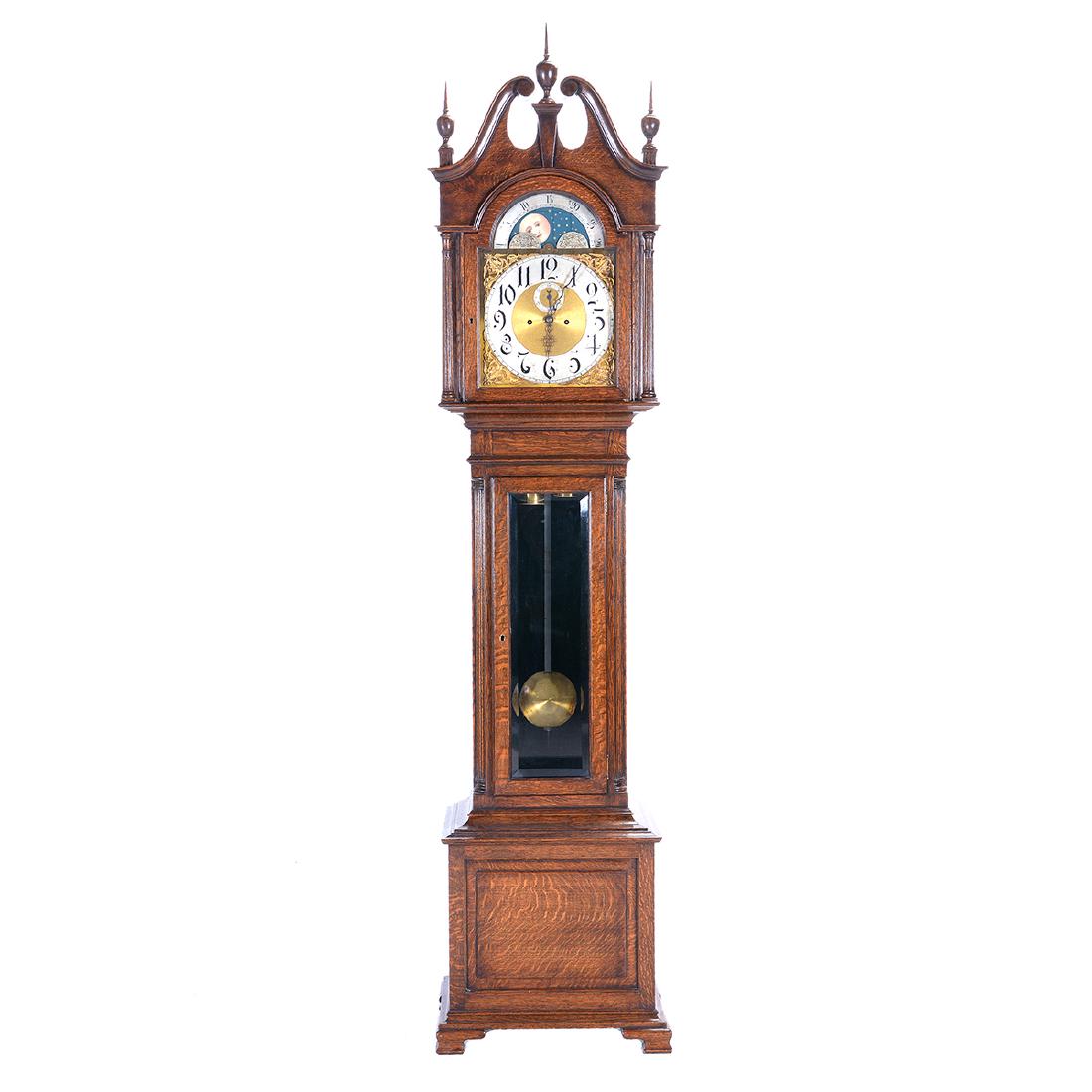 Georgian Oak Tall Case Clock (1 of 7)