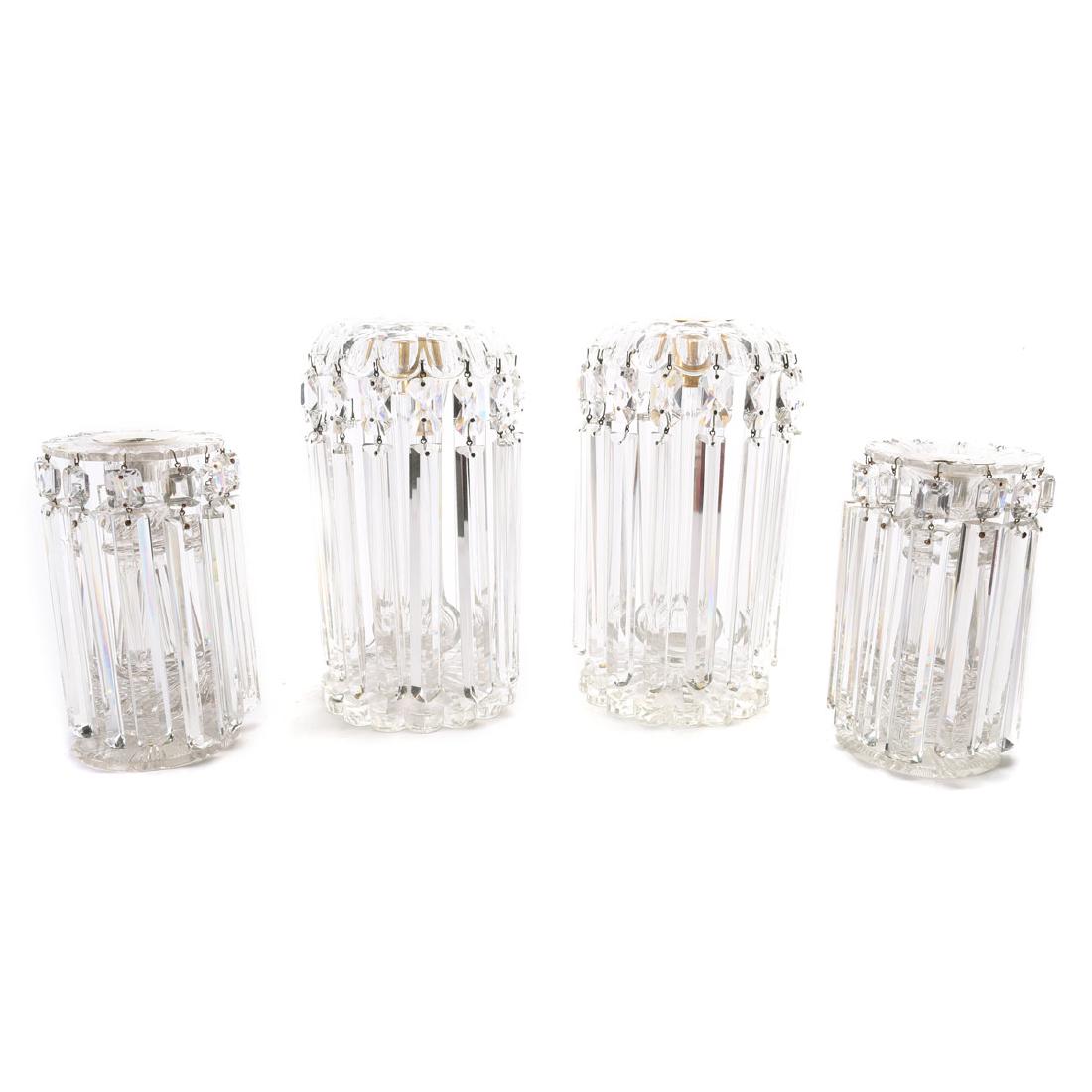 Two pairs of Regency gilt bronze and glass (1 of 3)