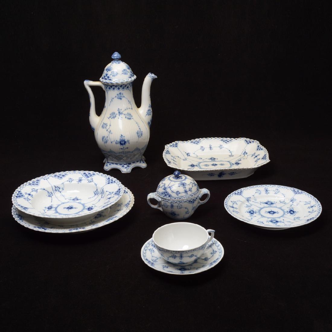 Royal Copenhagen Fluted Blue Lace China Set (31 Pieces) (1 of 10)