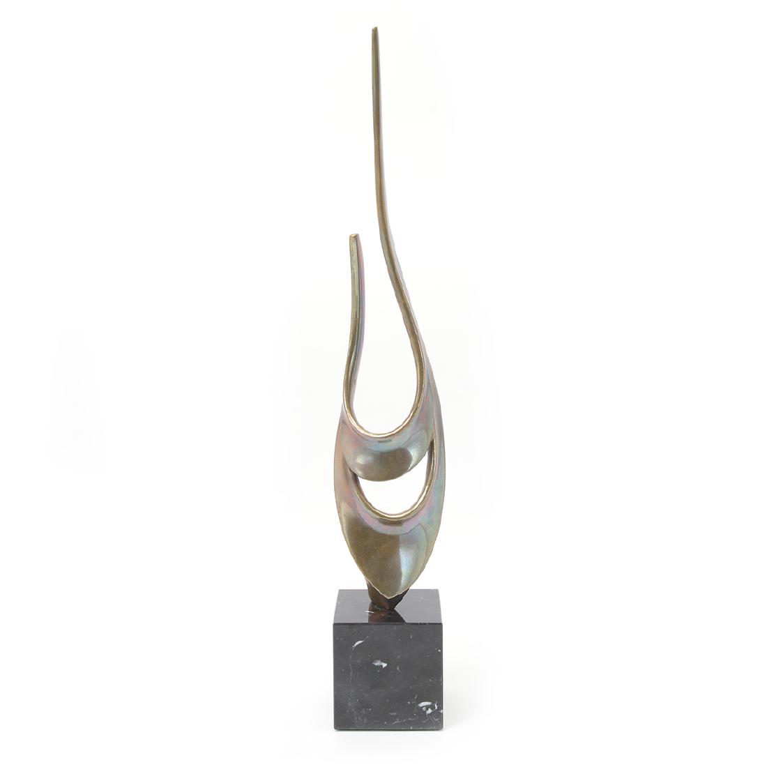 Tom Bennett (California) Signed "Tom Bennett" 61/250,: Tom Bennett (California) Signed "Tom Bennett" 61/250, Bronze on Black Marble Base. {Height 19 inches with base, width 3 inches, depth 2 inches.Base 3 x 3 x 3}