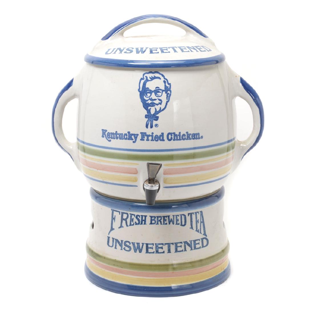 "Kentucky Fried Chicken" Stoneware Iced Tea Dispenser (1 of 7)