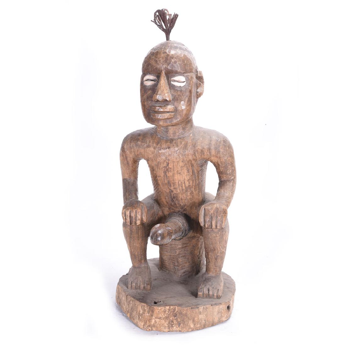 D. R. Congo Songye Seated Male Power Figure (1 of 4)