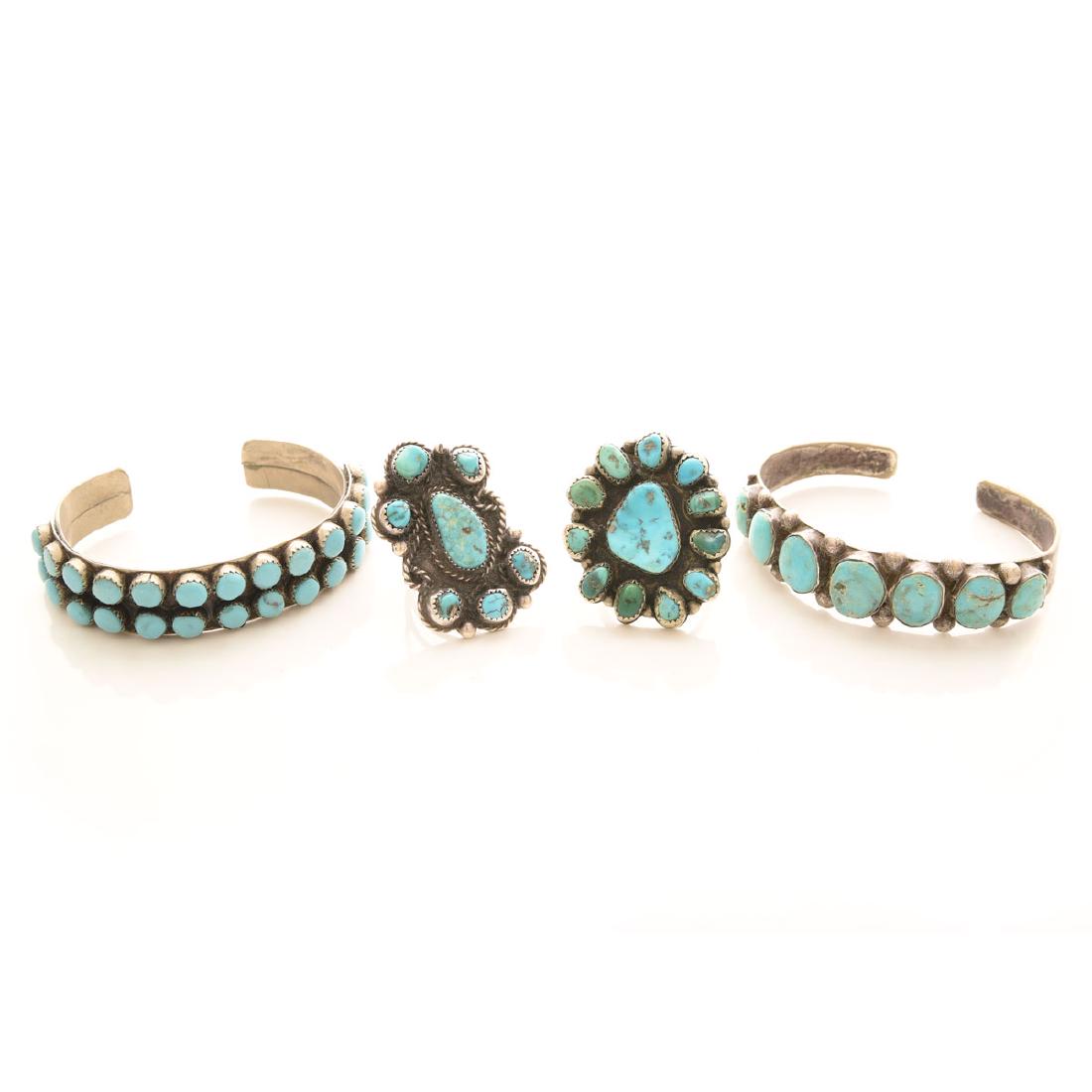 Collection of Native American, Turquoise, Sterling (1 of 4)