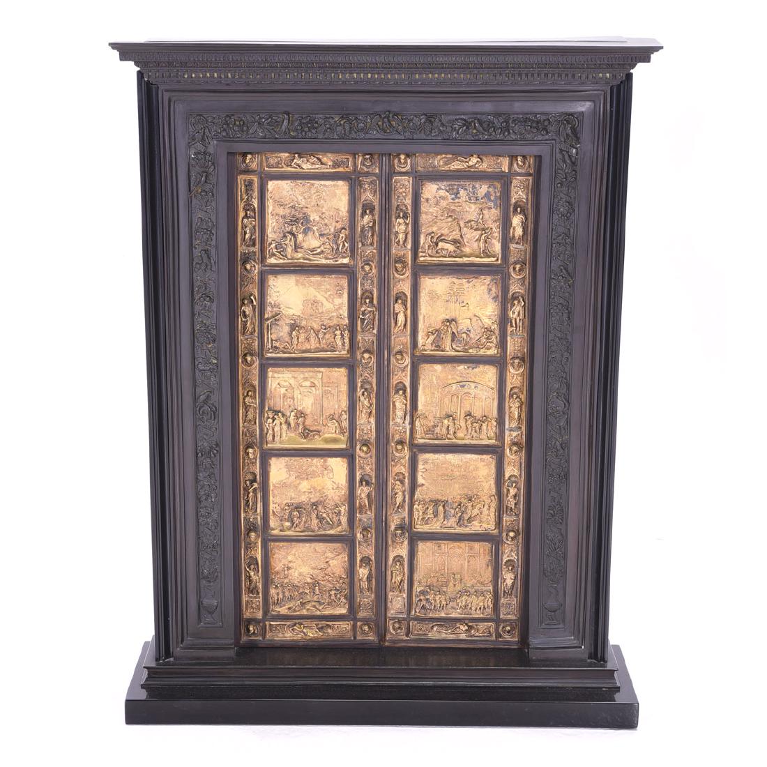 Grand Tour Model of Ghiberti's Baptistry Doors, Gilt (1 of 4)