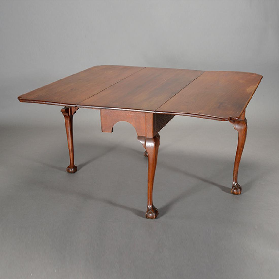 George III Mahogany Drop Leaf Table with Ball and Claw (1 of 4)