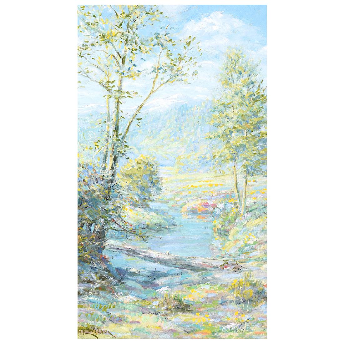 F. E Wilson "Mountain Creek" oil on board (1 of 5)