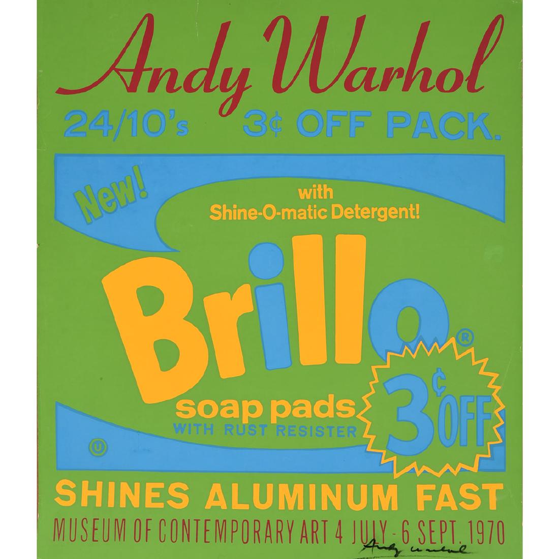 Andy Warhol “Brillo” silkscreen exhibition poster (1 of 4)