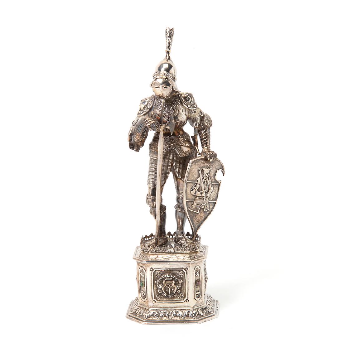 Continental Sterling Figure of Saint (1 of 7)