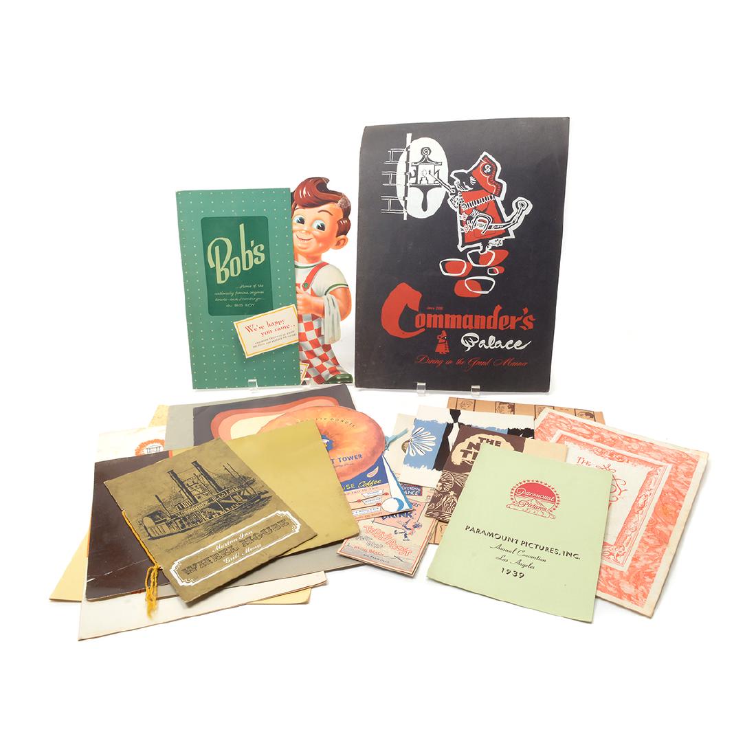 Group of Vintage Menus (1 of 7)